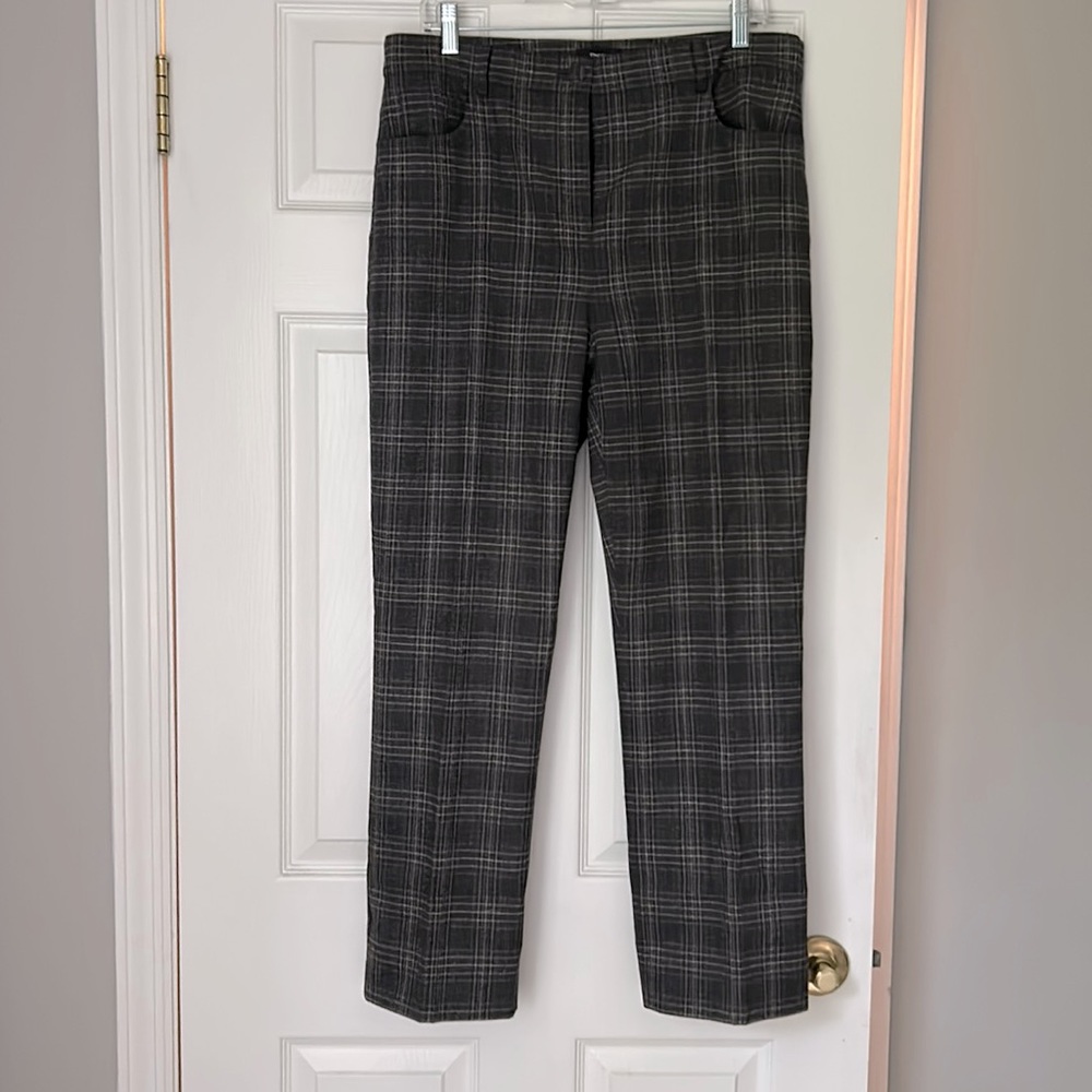 Theory Plaid wool pants sz 12